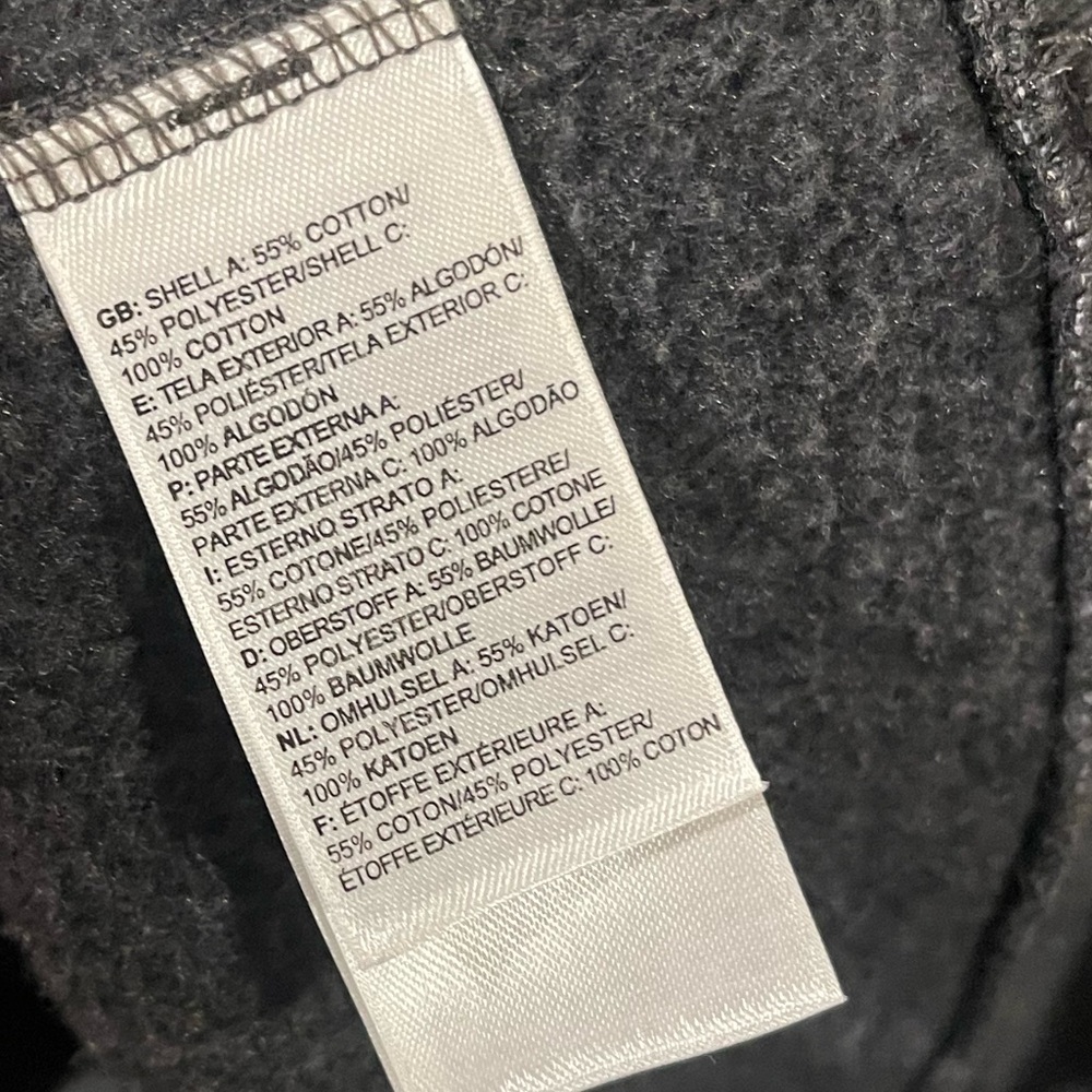 The North Face Hoodie Gray Purple Pullover Pockets Vertical Logo Size S - Picture 5 of 9